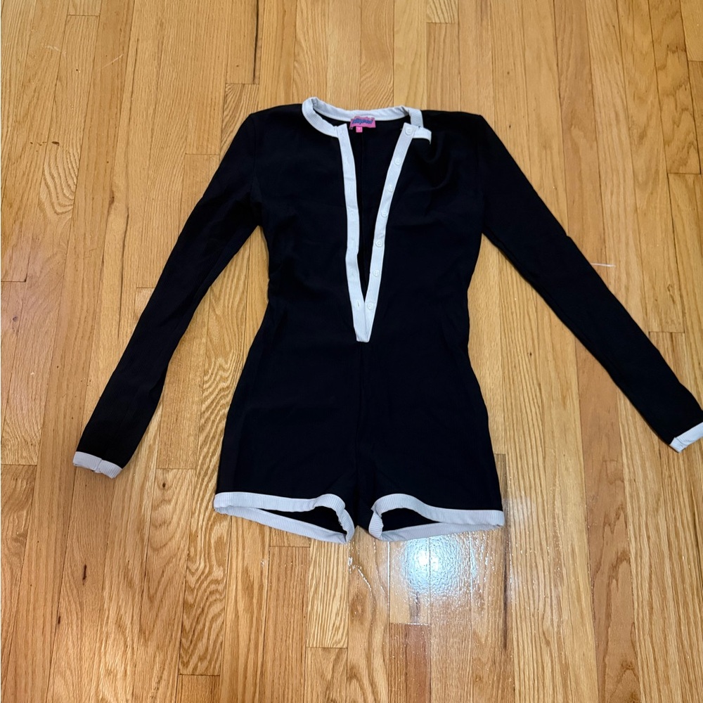 Edikted Black and White Jumpsuit